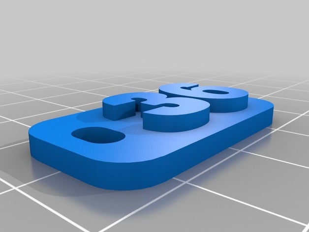 llavero 36 chaveiros personalizado 3D print model - Mito3D