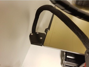 prusa i3 mk3 60 degree heatbed cable cover screws 3d printer parts holder 3d print model - Mito3D