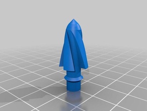 nerf spinning bullet tip diy mod 3d print model - Mito3D