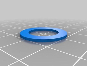 my customized plain flat washer spacer parts 3d print model - Mito3D