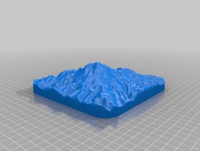 mt rainier modelleri Amerika manzara monte edin dağ mount doğa kuzeybatı Pasifik Birleşik Devletleri washington Eyaleti 3d print model - Mito3D
