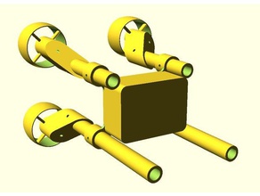 mini sualtı rov v2 Robotik openscad denizaltı dalgıç 3d print model - Mito3D