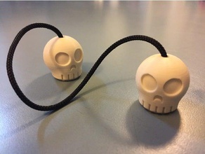skully begleri toy & game accessories bead fidget skull 3d print model - Mito3D