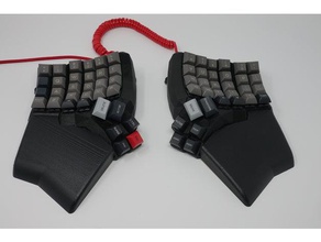 dactyl manuform 5x6 keyboard wrist rests computer ergonomic 3d print model - Mito3D
