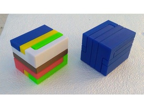 bloc burr puzzle puzzles 3d print model - Mito3D