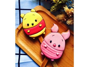 winniethepooh &piglet kurabiye 3d baskı 3d print model - Mito3D