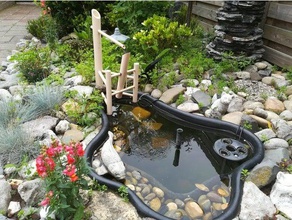 japonais de basculement bambou l'eau la fontaine extérieur et jardin gobelet cerf scarer le l'étang rock shishi odoshi 3d print model - Mito3D