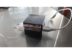 soutien briquet electronique sur son chargeur les gadgets porte-briquet porte 3d print model - Mito3D