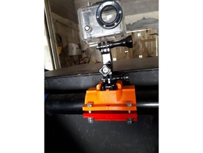 suporte gopro rzr 38mm câmera polaris 3d print model - Mito3D