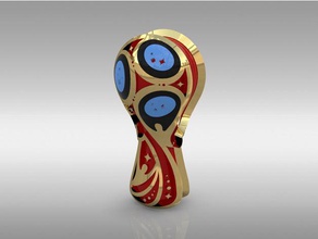 emblema oficial de 2018 copa mundial la fifa rusia las esculturas del mundo 3d print model - Mito3D