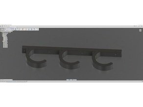 parete per il montaggio a soffitto canna da pesca titolare 3d print model - Mito3D