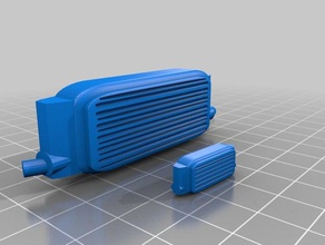 Kopie 1 10 front-mount-Ladeluftkühler v2 3d-drucken 3d print model - Mito3D