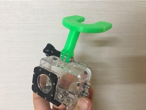 gopro mouthpiece mount camera 3d print model - Mito3D