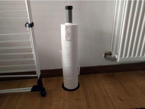 toiletpapier stand household toilet toiletpaper paper holder roll 3d print model - Mito3D