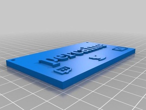 canale placca amico La stampa 3d il personalizzato nome del tag 3d print model - Mito3D