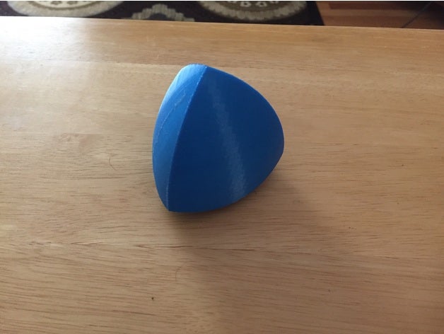 reuleaux tetrahedron foot roller math art 3D print model - Mito3D