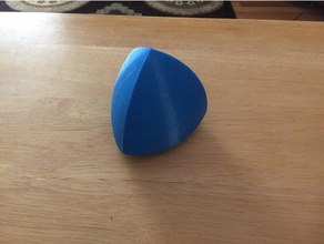 reuleaux tetrahedron foot roller math art 3d print model - Mito3D