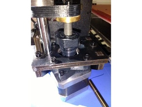 z eixo do motor espaçador de redução Impressora 3d peças correcção geeetech i3 pro w inferior 3d print model - Mito3D