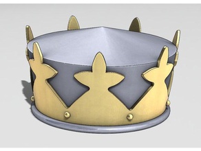 king arthur's crown costume cosplay accessory prop arthur 3d print model - Mito3D
