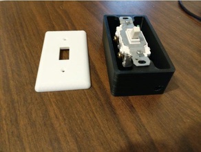 light switch box cover led strip lights household 3d print model - Mito3D