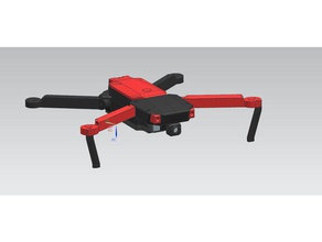 mavic rob parecer diy quadcopter quadro hobby câmera dji voando cardan 3d print model - Mito3D
