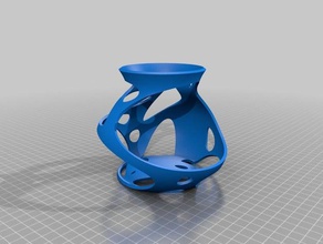vas decor flower vase 3d print model - Mito3D