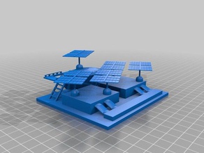 3dbear marte matrice solare - stazione di acqua remix fisica & astronomia ar colonia 3dbm1 la realtà aumentata 3d print model - Mito3D