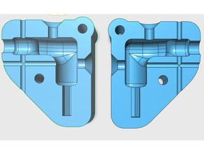 pressione molde microusb tipo b, como para cima diy conector cola quente moldes plug o 3d print model - Mito3D