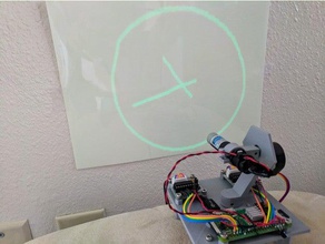 glow-in-scuro laserpi gadget 3d slash orologio il fai da te bagliore scuro laser motore pla raspberry pi è pari a zero passo-passo 3d print model - Mito3D