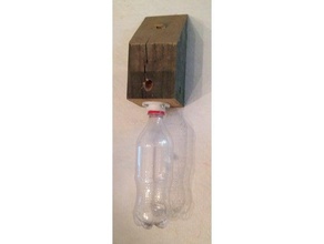 carpenter bee trap screw bottle flange diy 3d print model - Mito3D