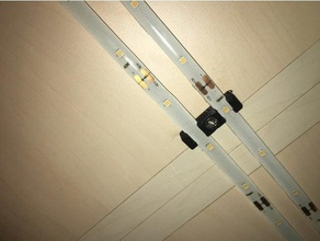 Doppel-led-strip-Halter Küche und Esszimmer led led-Halter led-Licht led-Streifen 3d print model - Mito3D