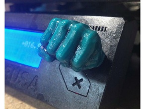 prusa i3 - bouton de sélection super héros hulk poing L'imprimante 3d pièces avengers cadran le la main sélecteur 3d print model - Mito3D