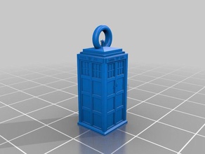 another tardis earring s jewelry doctor earrings 3d print model - Mito3D