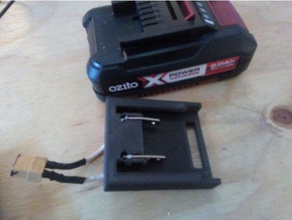 breakout connecteur ozito powe rxchange 18v lithium batterie pack des outils à main 3d print model - Mito3D