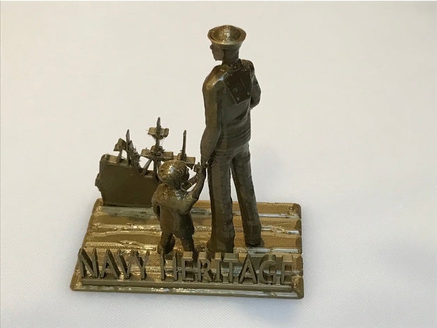 navy heritage models boy constitution sailor 3D print model - Mito3D