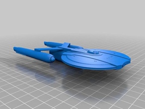 star trek pre-tos yorktown sınıf araç kurumsal starship tos 3d print model - Mito3D