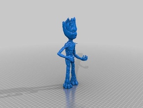 teen groot rifle creatures guardiansofthegalaxy 3d print model - Mito3D