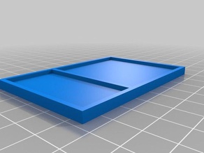 75x50x4mm small divided parts tray tool holders & boxes 3d print model - Mito3D