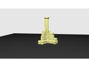 corner pillar toy & game accessories scatter terrain wargame warhammer 40k fantasy 3d print model - Mito3D