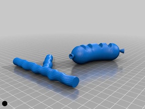diversion generator 4 dogs - sausage throwingstick toys & games 3d print model - Mito3D