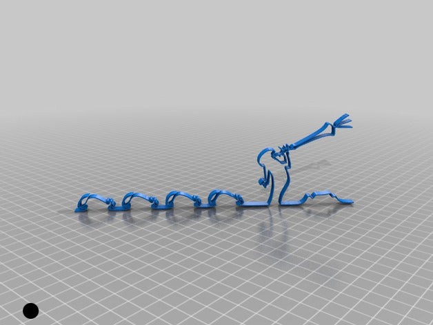 pied piper der rattenfaenger - linea Arte 2d 3D print model - Mito3D