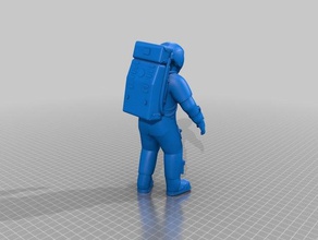 3dbear mars environmental suit - apollo astronaut remix physics & astronomy ar colony 3dbm1 augmented reality spacesuit 3d print model - Mito3D