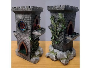 d&d dm dice tower toy & game accessories dungeons dragons 3d print model - Mito3D