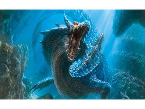 lagiacrus modelos besta dragão gigante hunter luz modelo monstro monster trovão 3d print model - Mito3D
