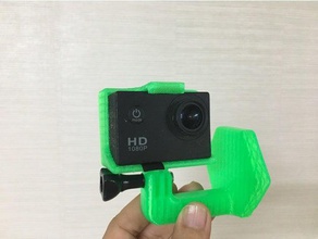 gopro supporto per superficie curva casco di montaggio videocamera la fotocamera mount 3d print model - Mito3D