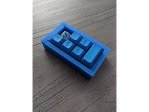 spacecat launch pad case computer launchpad keyboard macropad 3d print model - Mito3D