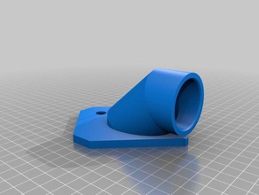 35mm Staubsauger Düse Bohrung Wand tools 3d print model - Mito3D
