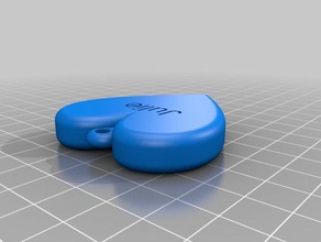 portachiavi cuore di julie i keychain 3d print model - Mito3D