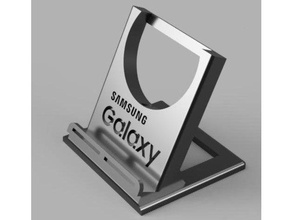 samsung galaxy qi stand mobile phone charger 3d print model - Mito3D