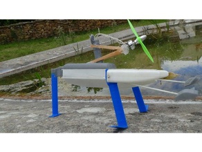 super schnelle Tragflächenboot r c Fahrzeuge motor Flugzeug rc Segelboot mieten 3d print model - Mito3D